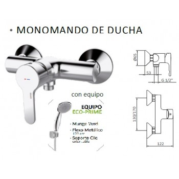 MONOMANDO DUCHA ECOPRIME GRB