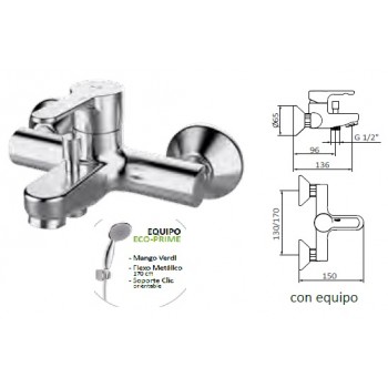 MONOMBAÑO/DUCHA ECO PRIME...