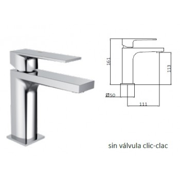 MONOMANDO LAVABO KALA CROMO...